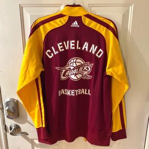 Adidas Cleveland Cavaliers full zip athletic jacket NBA branded